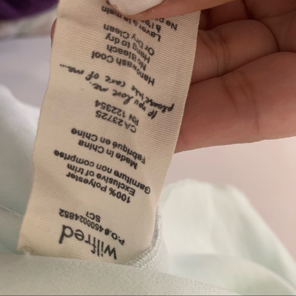 Aritzia Wilfred Mint Wrap Blouse Size XS - Picture 6 of 11